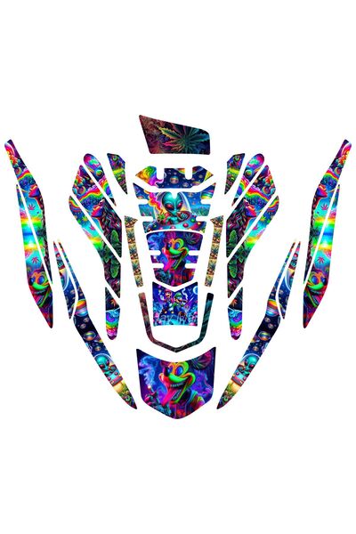 Honda Pcx 2021-2024 Model Uyumlu Marıjuana Tema Tank Pad