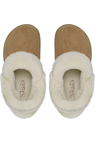 Crocs Papuci de piele de căprioară pentru femei Cls Unfurgettable Clog