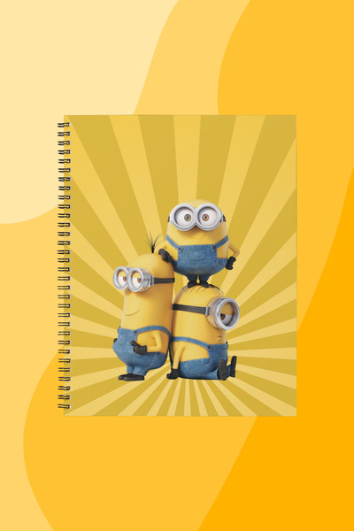 SEKİZELLİİKİ MİNYONLAR -BASKILI TASARIM DEFTER