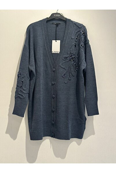 Kayra Πλεκτό ζακέτα με λεπτομέρειες από παγιέτες