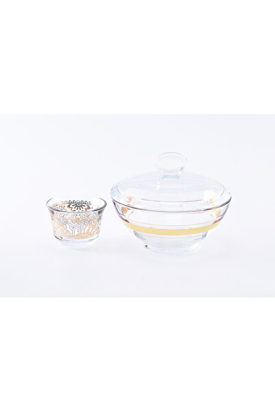 Dimlaj مجموعة هدايا سانا جلاس CB/14 - ذهبي وبلاتيني