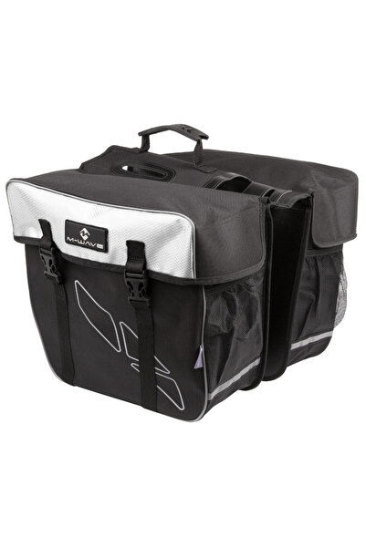 M-wave Geanta Portbagaj 2 Piese AMSTERDAM DOUBLE Negru/Alb