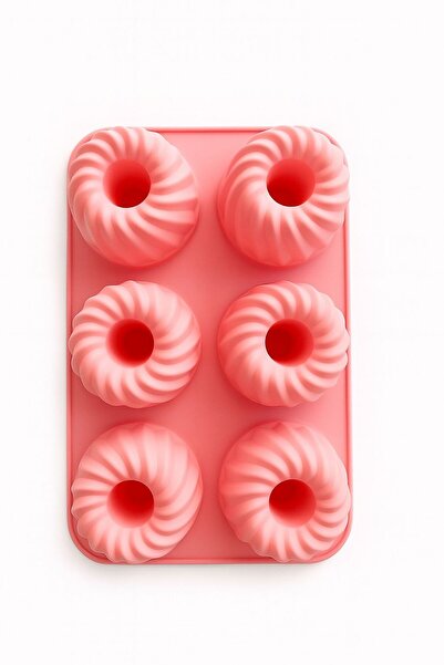 silcap silicone 6lı Küçük Şef Silikon Mini Kek Kalıbı