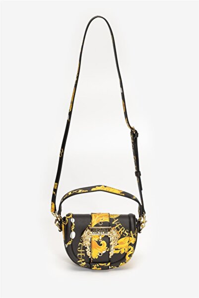 VERSACE JEANS COUTURE Sarı - Siyah Kadın Omuz Çantası 75VA4BF2ZS807G89