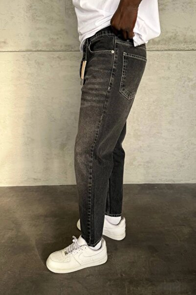 MADZEYMODA Boyfriend Fit Men's Smoked Denim Fabric Jean Denim Pants Mz632