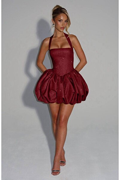 TAYT VEGAS Silvery Balloon Dress