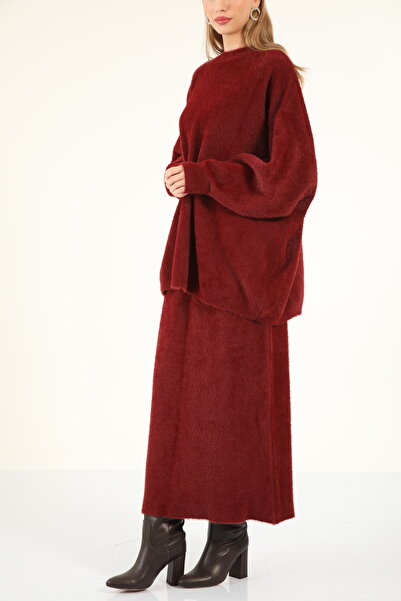 My City 40803 - Stylish Comfortable Soft Textured Knit Skirt Sweater Women's Set