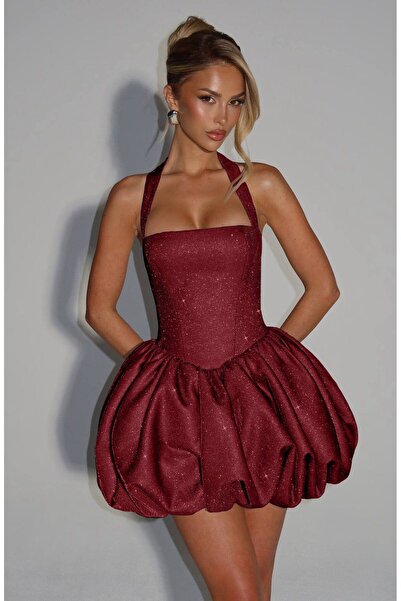 TAYT VEGAS Silvery Balloon Dress