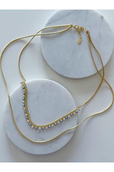 CHARMLUCKY Special Series 2-Piece Evil Eye Necklace