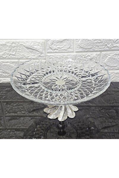 atabey home 11-Piece Dowery Set with Cast Iron Stand Presentation Set & Fruit Bowl & Ice Cream Bowl & Cake Bowl & Boat