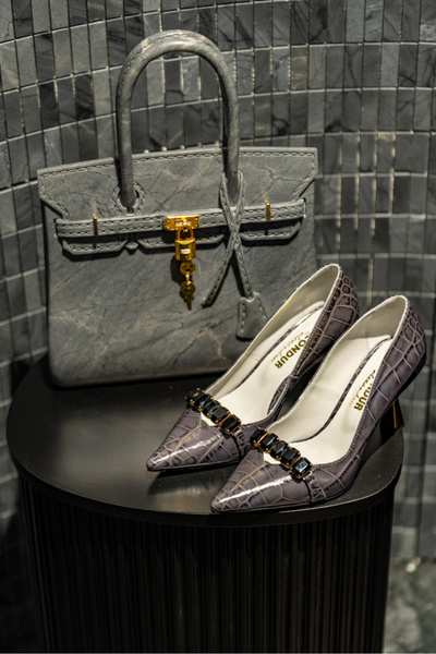 OEM Women's Shoes Hourglass Heel Marta Grey - 37