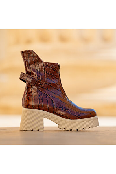 CONDUR by alexandru Women's Boots Made of Genuine Leather Leila Brown