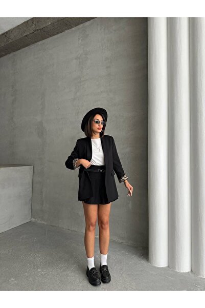 MODA Leopard Lined Blazer Jacket