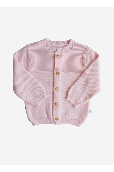 kitikate Organic Rosy Knitwear Cardigan Pink