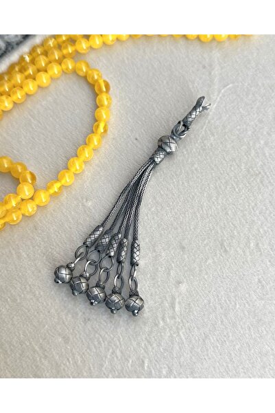KAZZAZE Silver Kazaziye Classic Model Five Oxide Silver Prayer Beads Tassel