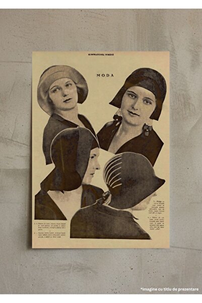VreauPoster Poster A4 Moda vintage romanească Carton 250gr