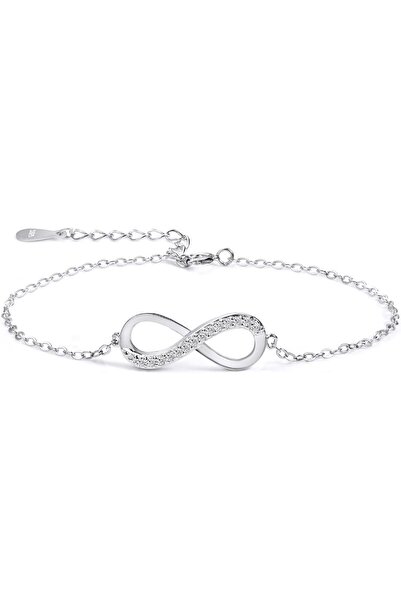 OSIRION Women's 925 Sterling Silver Infinity Bracelet with Cubic Zirconia
