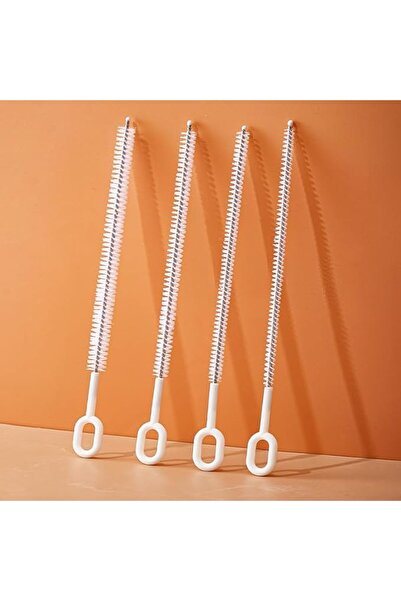 Tazweeq مجموعة من 4 فرش تنظيف مصنوعة من القش بطول 10 بوصات - قابلة لإعادة الا...