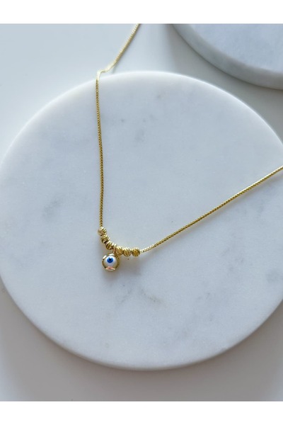 CHARMLUCKY Minimal Evil Eye Necklace