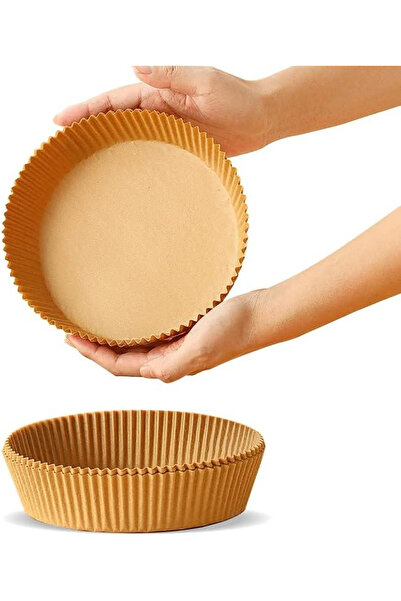 MaffStuff Baking Paper Air Fryer Tray 20×4.5 cm – Set of 50 Pieces, Non-Stick, Disposable