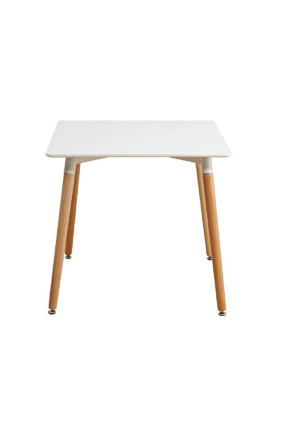 DacEnergy Dining table, white/beech, 70x70 cm, DIDIER 4 NEW