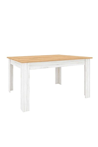DacEnergy Extendable dining table, gold craft oak / white craft oak, 135-184x86 cm, SUDBURY
