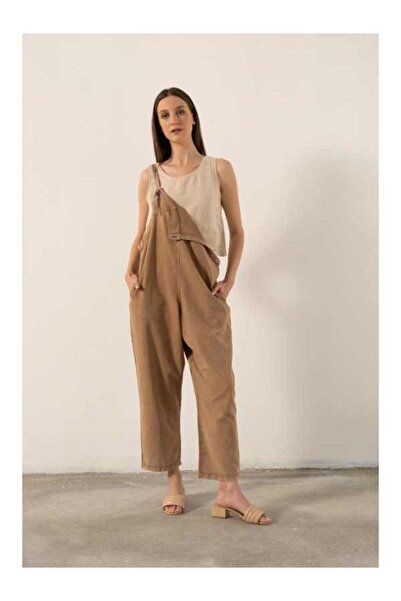 İpekçi Otantik Dokuma Dar Paça Salopet Tulum