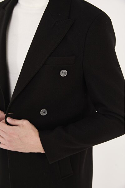 ABOUT US Men's Modern Fit K Double-Breasted Coat # K4056