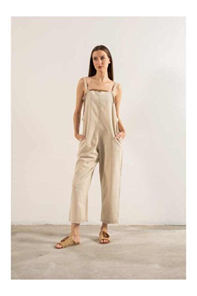 İpekçi Otantik Dokuma Dar Paça Salopet Tulum