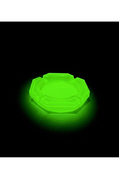 Genel Markalar El Yapımı Fosforlu Epoksi Küllük - Karanlıkta Parlayan Dekoratif Reçine Küllük - Özel Tasarım