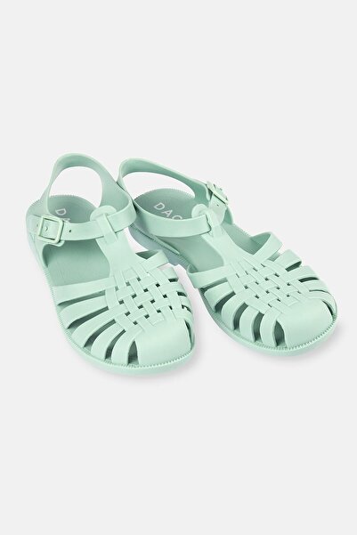 Dagi Γυναικεία πέδιλα με λουράκια ματ τζελ με πράσινο χρώμα μέντας