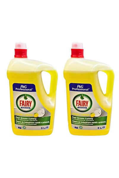 Fairy Set 2x Lemon 5L – Professional Dishwashing Detergent, Maximum Degreasing Power