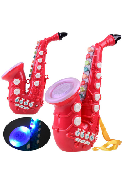 Jokomisiada Saxofon de jucarie pentru copii red, cu sunete, lumini si melodii...