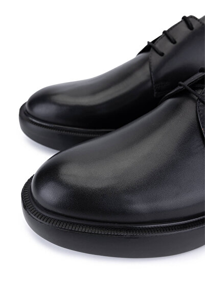 Tamer Tanca Erkek Hakiki Deri Siyah Casual Ayakkabı