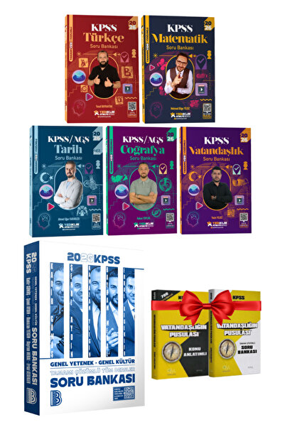 Yediiklim Yayınları 2026 KPSS Türkçe+Matematik+Tarih+Coğrafya+Vatandaşlık SB+...