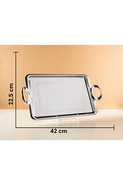 TOHFAT-AL MAIDAH Luxury steel serving trays with a modern and distinctive design