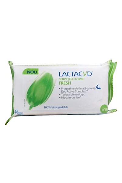 Lactacyd Intimate Wipes Fresh, 15 pcs