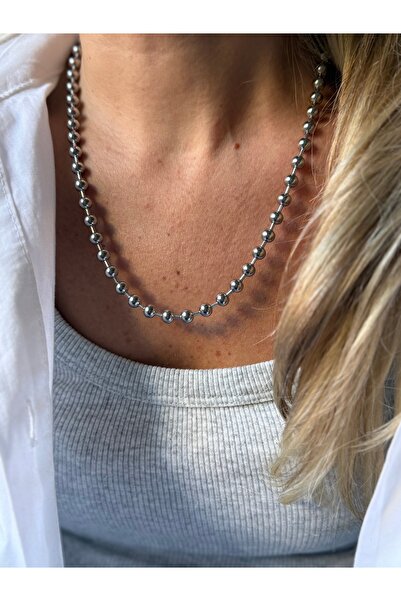 Rossetto Atelier Stainless Steel Silver Trail Necklace