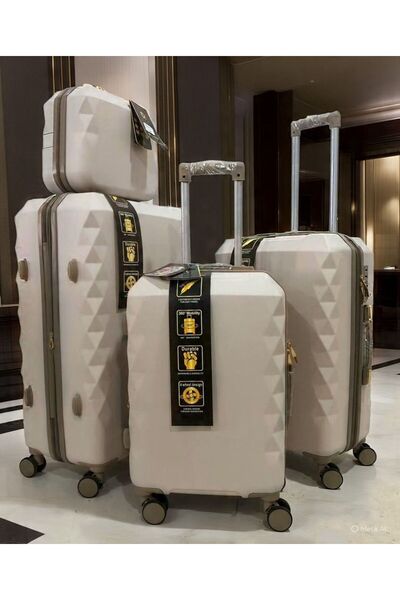 AMENAT 4-piece beige travel bag set for special occasions