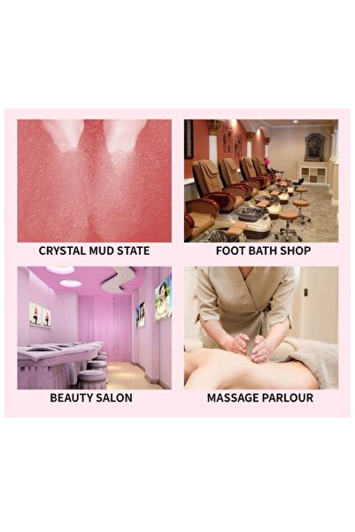 UNIQVIBE Jelly Spa Bath Salt Set with Gel Effect, Hydration and Aromatherapy, Rose