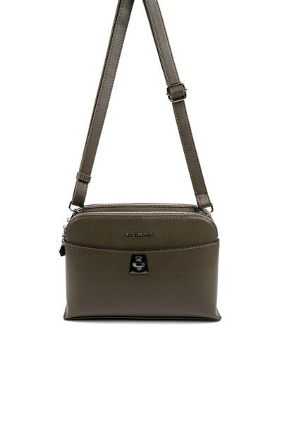 Silver Polo حقيبة كروس نسائية SP623 بلون زيتوني سادة