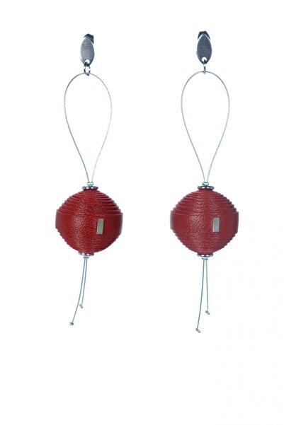 HAIArt Cercei plutitori din piele - Grena