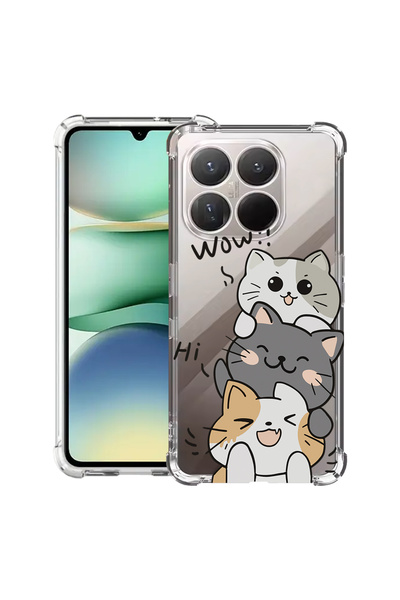 bestcase Carcasă antișoc pentru Xiaomi 15T, cu design Cat Wow, 2100000 AS 1855