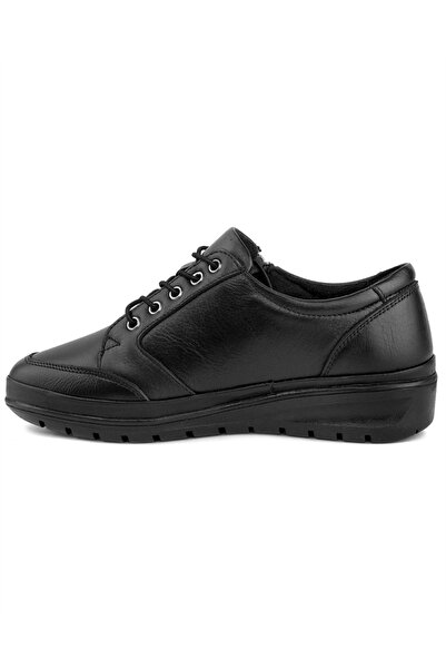 Voyager 8568 Women's Black Leather (36-41) Comfort Shoes