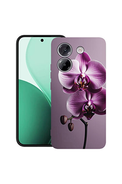 bestcase TPU Ultra Slim Case For Poco M7 Pro 5G, cu Design Pink Orchid, 2100003 B 1405
