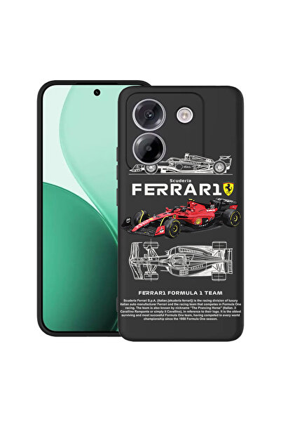 bestcase Carcasă ultra subțire TPU pentru Poco M7 Pro 5G, cu design Ferrari Scuderia, 2100003 B 1861