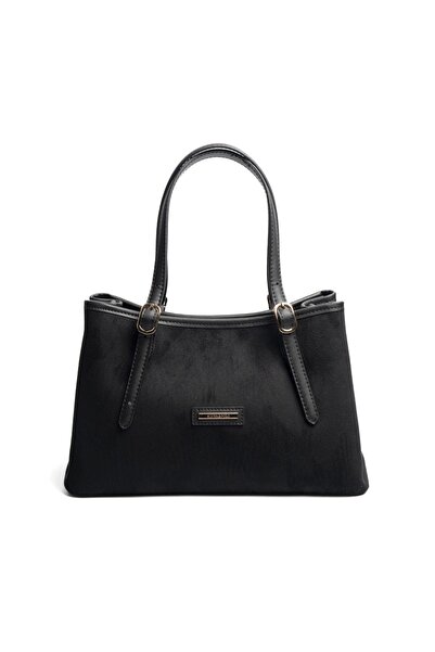 Silver Polo SP1252 Kadın El Çantası Süet Siyah