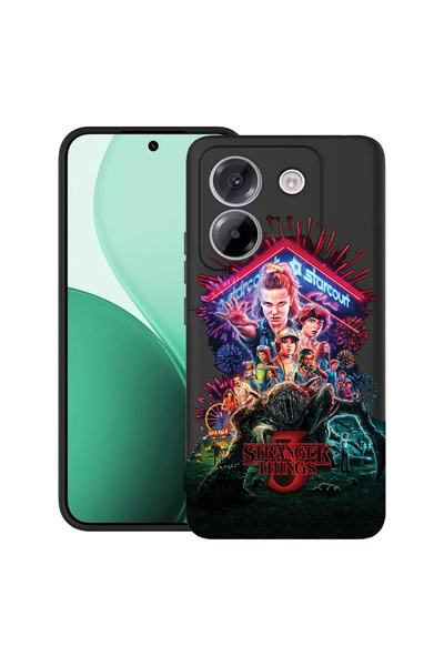 bestcase Carcasă ultra subțire TPU pentru Poco M7 Pro 5G, cu design Stranger Things, 2100003 B 372