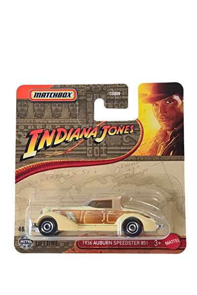 Matchbox Set of 3 metal cars from the Indiana Jones collection, Ducati Moto, Tuk Tuk, Auburn, approx. 7cm