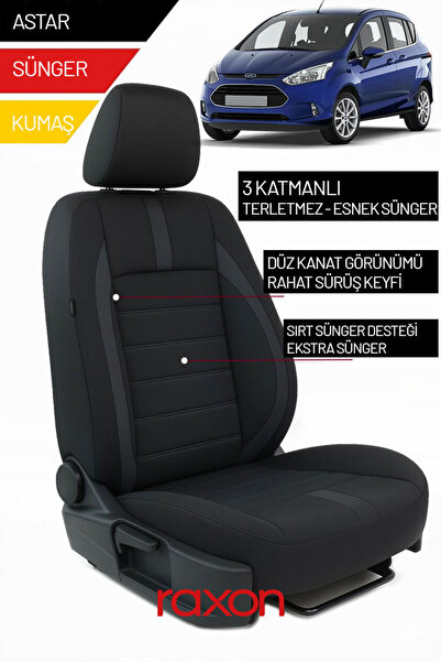 Raxon غطاء مقعد السيارة من الريش التايلاندي متوافق مع السيارات ذات المقاعد 2+...